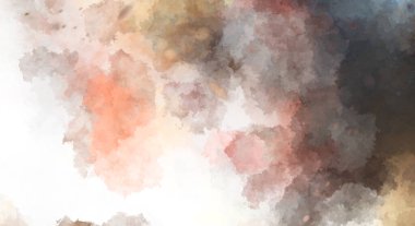 Suluboya arka planda lekeler ve lekelerle boyanmış. Fırça darbesi ile boyanmış. 2d Görüntü.