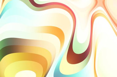 sıvı soyut arkaplan ve renkli gradyan. Modern hareketin 2d illüstrasyonu.