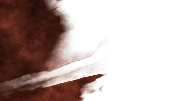 Beyaz arkaplanda soyut renkli suluboya. Dijital resim.