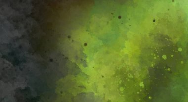 Suluboya arka planda lekeler ve lekelerle boyanmış. Fırça darbesi ile boyanmış. 2d Görüntü.