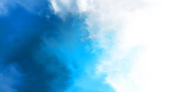 Beyaz arkaplanda soyut renkli suluboya. Dijital resim.