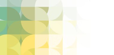 Dairesel şekillerin katmanları renkli ve canlı bir tasarım yaratıyor. Dairelerin sayısal çizimi. Gelecekçi tasarım şablonu.