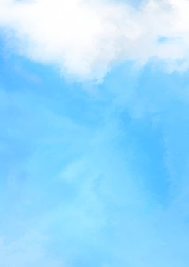 Beyaz arkaplanda soyut renkli suluboya. Dijital resim.