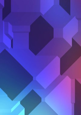 Çokgen arka plan. Geometrik tasarımlı renkli duvar kağıtları. Dijital 3d illüstrasyon.