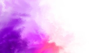 Beyaz arkaplanda soyut renkli suluboya. Dijital resim.