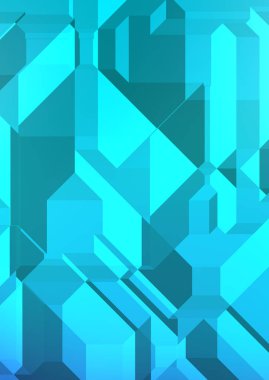 Çokgen arka plan. Geometrik tasarımlı renkli duvar kağıtları. Dijital 3d illüstrasyon.