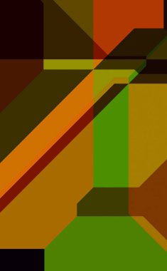 Renkli ve canlı geometrik şekiller katmanları var. Bir teknoloji planının dijital illüstrasyonu. Gelecekçi tasarım şablonu.