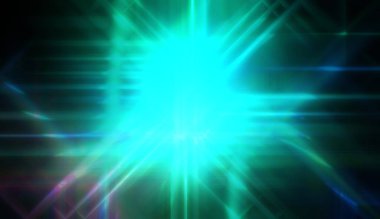 Işıl ışıl parlayan bir ışık. Enerjik enerji arka planı. Işığın ışınları ruhani bir ışıltıyla. Güzel duvar kağıdı.
