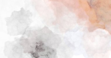 Suluboya arka planda lekeler ve lekelerle boyanmış. Fırça darbesi ile boyanmış. 2d Görüntü.