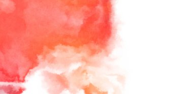 Beyaz arkaplanda soyut renkli suluboya. Dijital resim.