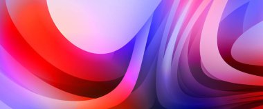 Renkli gradyan ile soyut arkaplan. Çizgili çizgili canlı duvar kâğıdı. Modern hareketin akışkan 2d çizimi.