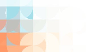 Dairesel şekillerin katmanları renkli ve canlı bir tasarım yaratıyor. Dairelerin sayısal çizimi. Gelecekçi tasarım şablonu.