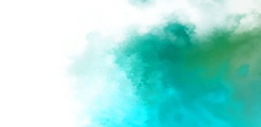 Beyaz arkaplanda soyut renkli suluboya. Dijital resim.