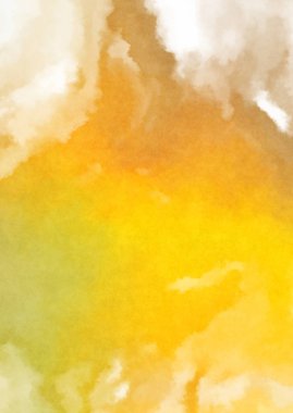 Beyaz arkaplanda soyut renkli suluboya. Dijital resim.