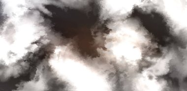 Beyaz arkaplanda soyut renkli suluboya. Dijital resim.