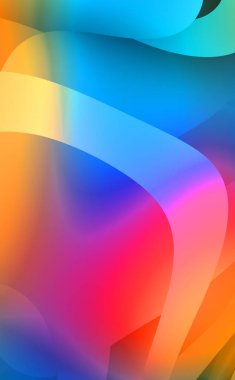 Renkli gradyan ile soyut arkaplan. Çizgili çizgili canlı duvar kâğıdı. Modern hareketin akışkan 2d çizimi.