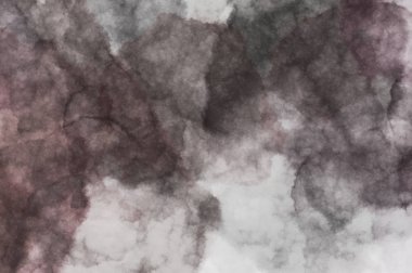 Suluboya arka planda lekeler ve lekelerle boyanmış. Fırça darbesi ile boyanmış. 2d Görüntü.