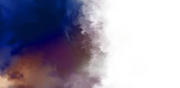 Abstracte Kleurrijke Aquarel Witte Achtergrond Digitale Kunstschilderkunst — Stockfoto
