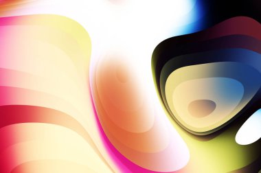 sıvı soyut arkaplan ve renkli gradyan. Modern hareketin 2d illüstrasyonu.