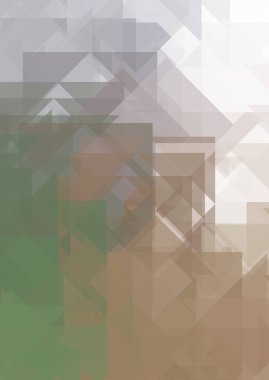 Üçgen arka planda üst üste dizayn ediliyor. Soyut geometrik duvar kağıdı. Geometrik renkli üçgen şekiller.