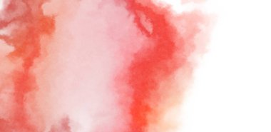 Beyaz arkaplanda soyut renkli suluboya. Dijital resim.