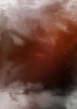 Beyaz arkaplanda soyut renkli suluboya. Dijital resim.