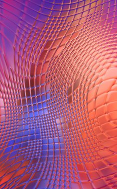 Soyut arkaplan. Renkli dalgalı tasarım duvar kağıdı. yaratıcı grafik 2D çizim. Dinamik şekilli modaya uygun sıvı örtüsü.