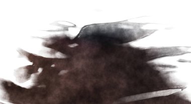 Beyaz arkaplanda soyut renkli suluboya. Dijital resim.