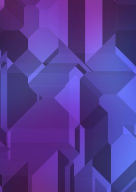 Çokgen arka plan. Geometrik tasarımlı renkli duvar kağıtları. Dijital 3d illüstrasyon.