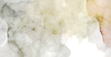 Suluboya arka planda lekeler ve lekelerle boyanmış. Fırça darbesi ile boyanmış. 2d Görüntü.