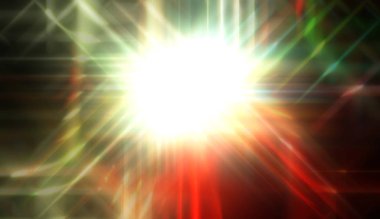 Işıl ışıl parlayan bir ışık. Enerjik enerji arka planı. Işığın ışınları ruhani bir ışıltıyla. Güzel duvar kağıdı.