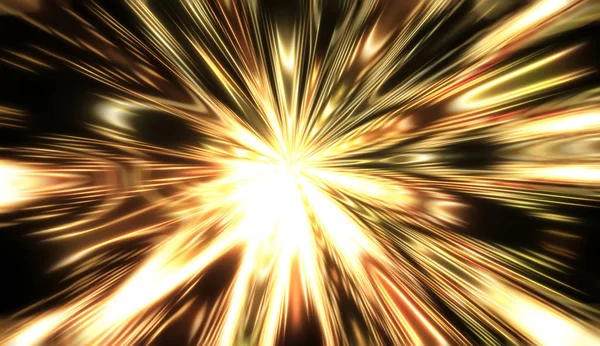 Explosión Una Estrella Brillante Imagen Fondo Dinámica Colorida Luces Brillantes — Foto de Stock