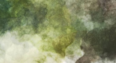 Suluboya arka planda lekeler ve lekelerle boyanmış. Fırça darbesi ile boyanmış. 2d Görüntü.