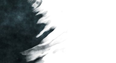 Beyaz arkaplanda soyut renkli suluboya. Dijital resim.