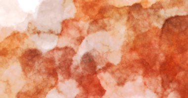 Suluboya arka planda lekeler ve lekelerle boyanmış. Fırça darbesi ile boyanmış. 2d Görüntü.