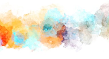 Suluboya arka planda lekeler ve lekelerle boyanmış. Fırça darbesi ile boyanmış. 2d Görüntü.