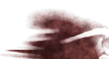 Beyaz arkaplanda soyut renkli suluboya. Dijital resim.