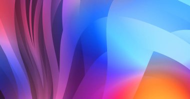 Renkli gradyan ile soyut arkaplan. Çizgili çizgili canlı duvar kâğıdı. Modern hareketin akışkan 2d çizimi.