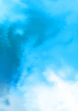 Beyaz arkaplanda soyut renkli suluboya. Dijital resim.