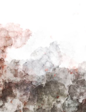 Suluboya arka planda lekeler ve lekelerle boyanmış. Fırça darbesi ile boyanmış. 2d Görüntü.