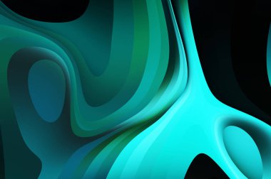 sıvı soyut arkaplan ve renkli gradyan. Modern hareketin 2d illüstrasyonu.