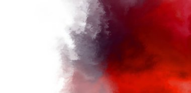 Beyaz arkaplanda soyut renkli suluboya. Dijital resim.