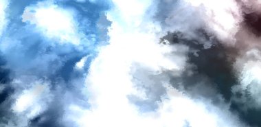 Beyaz arkaplanda soyut renkli suluboya. Dijital resim.