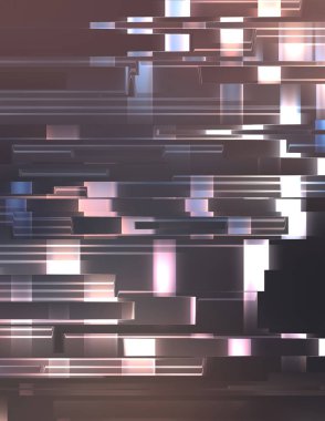 Geometrik çok renkli kesişen çizgiler. Dijital teknolojinin grafiksel çizimi. Soyut arkaplan. 