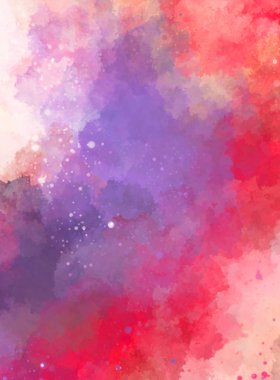 Suluboya arka planda lekeler ve lekelerle boyanmış. Fırça darbesi ile boyanmış. 2d Görüntü.