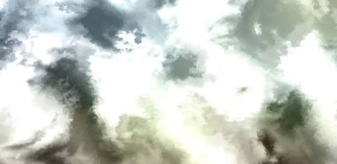 Beyaz arkaplanda soyut renkli suluboya. Dijital resim.