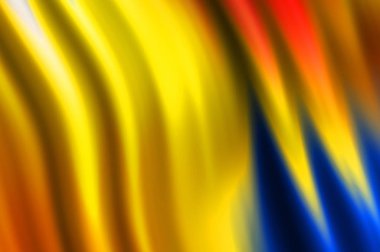 Kavisli çizgileri olan soyut bir arkaplan. Soyut ve gradyan renkte renkli çizimler. Çizgili desenli canlı dalga deseni.