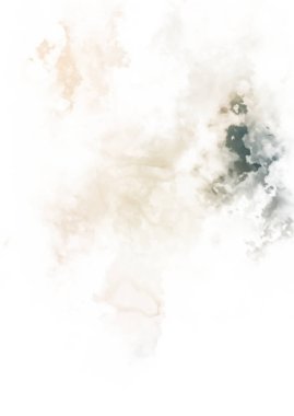 Beyaz arkaplanda soyut renkli suluboya. Dijital resim.