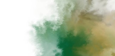 Beyaz arkaplanda soyut renkli suluboya. Dijital resim.