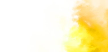 Beyaz arkaplanda soyut renkli suluboya. Dijital resim.